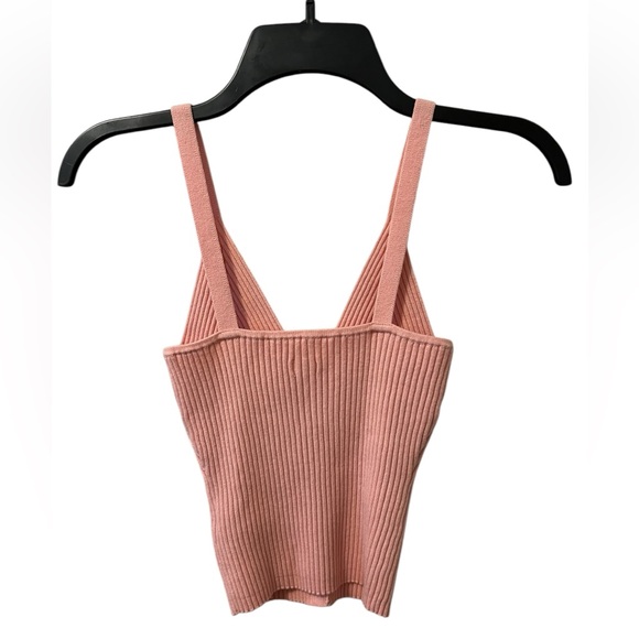 AERIE Button Down Sweater Top in Pink Wonder Size M Stretchy Great for Layering - Picture 3 of 8